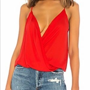 Krisa Red Surplus Halter Size M. New with tags.